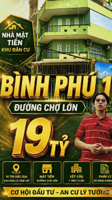 Mua bán Nhà ở Quận 6 Tp Hồ Chí Minh diện tích 126 m² giá 19,5 tỷ