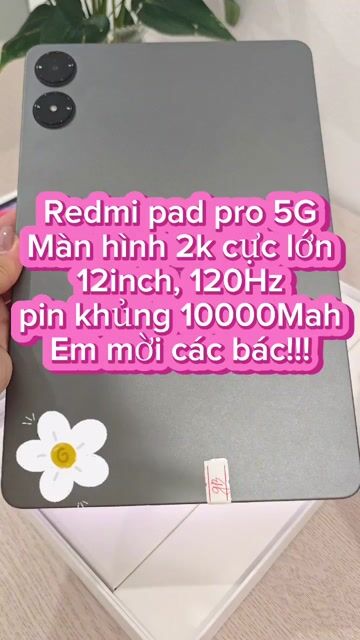 Pad pro 6/128 quốc tế full box cod toàn quốc. Mua bán Máy tính bảng tại Quận Ba Đình Hà Nội được đăng bởi Android Top hình 1