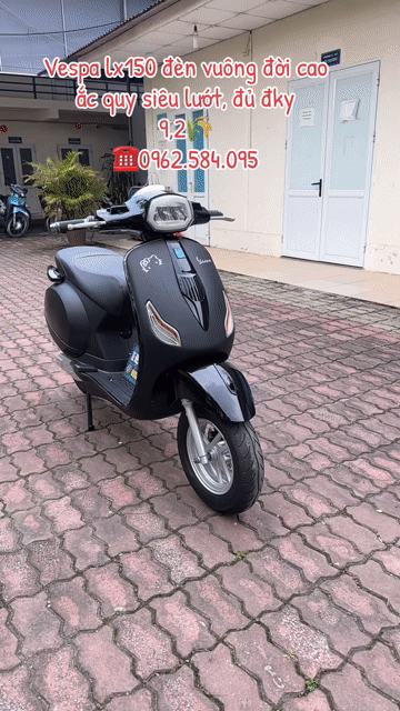 Xe máy điện Piaggio Vespa Đen nhám 50km/lần sạc. Mua bán Xe máy tại Quận Cầu Giấy Hà Nội được đăng bởi Xe điện Bình Phương hình 1