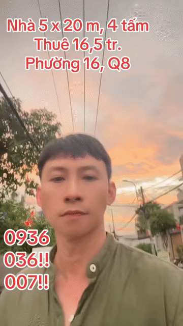 Cho thuê Nhà ở Quận 8 Tp Hồ Chí Minh diện tích 150 m² giá 16 triệu/tháng