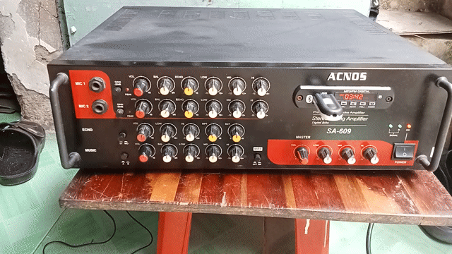 Amply Acnos SA-609 Đẹp hát tốt . Mua bán Tivi, Âm thanh tại Thành phố Thủ Đức Tp Hồ Chí Minh được đăng bởi Phan Hoàng Tuấn  hỏi chơi cho vui thì bỏ qua dùm  hình 1