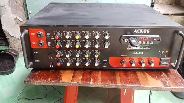 Amply Acnos SA-609 Đẹp hát tốt . Mua bán Tivi, Âm thanh tại Thành phố Thủ Đức Tp Hồ Chí Minh được đăng bởi Phan Hoàng Tuấn  hỏi chơi cho vui thì bỏ qua dùm  hình 1