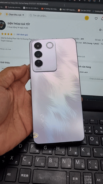Vivo V27E 8GB/256GB Helio G99 Pin 4600 MÁY Đẹp. Mua bán Điện thoại tại Quận Bình Thạnh Tp Hồ Chí Minh được đăng bởi Dân Mobile hình 1