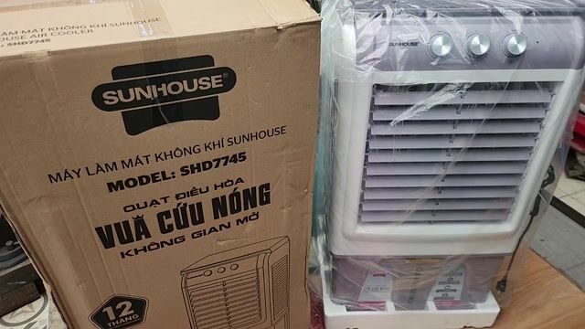 Quạt hơi nước SUNHOUSE SHD7745 45L Trắng, Xám. Mua bán Quạt tại Quận 1 Tp Hồ Chí Minh được đăng bởi Như Quỳnh hình 1