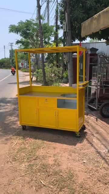 Xe đẩy bán hàng Inox 304 Vàng. Mua bán Đồ chuyên dụng, Giống nuôi trồng tại Huyện Xuyên Mộc Bà Rịa - Vũng Tàu được đăng bởi Trung hình 1