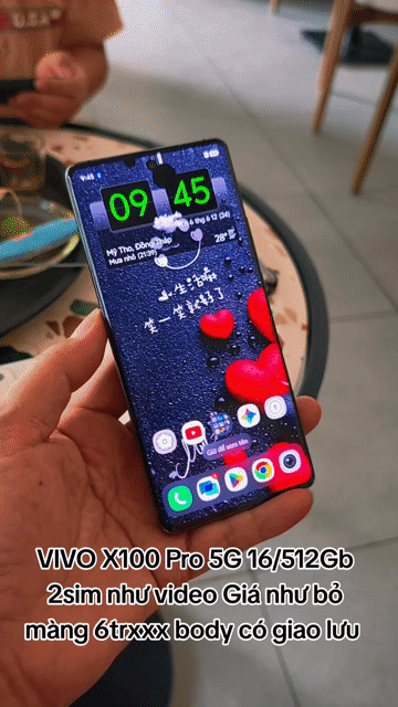 Vivo X100 Pro 5G 16GB/512GB 2S giá bỏ màng full CN. Mua bán Điện thoại tại Thành phố Mỹ Tho Tiền Giang được đăng bởi LH Max Dilys hình 1