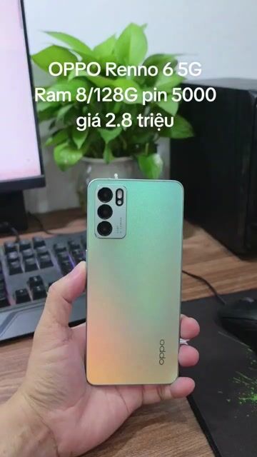OPPO Reno 6 5G 128GB zin nguyên cây máy mượt. Mua bán Điện thoại tại Quận Hà Đông Hà Nội được đăng bởi Shop Điện Thoại Cũ Zin hình 1