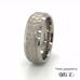 8mm Planished Mens Titanium Wedding Ring 360 Video two