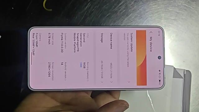 Meizu 21 Note 16/512GB 8gen2 . Mua bán Điện thoại tại Huyện Hóc Môn Tp Hồ Chí Minh được đăng bởi zchợtootz hình 1