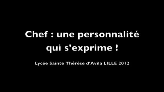 Chef, une personnalité qui s'exprime