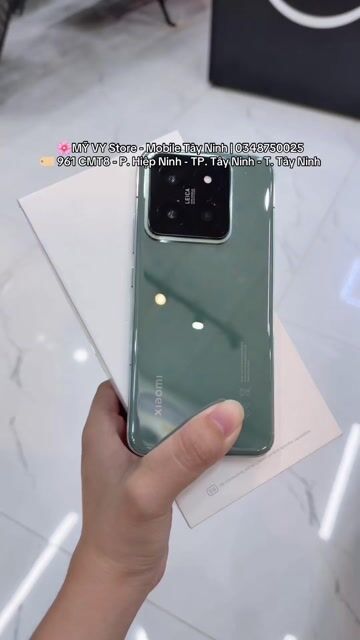 Xiaomi 14 5G Fullbox . Phiên bản 12/256Gb -Pin 100. Mua bán Điện thoại tại Thành phố Tây Ninh Tây Ninh được đăng bởi Mỹ Vy Store Mobile Tây Ninh hình 1