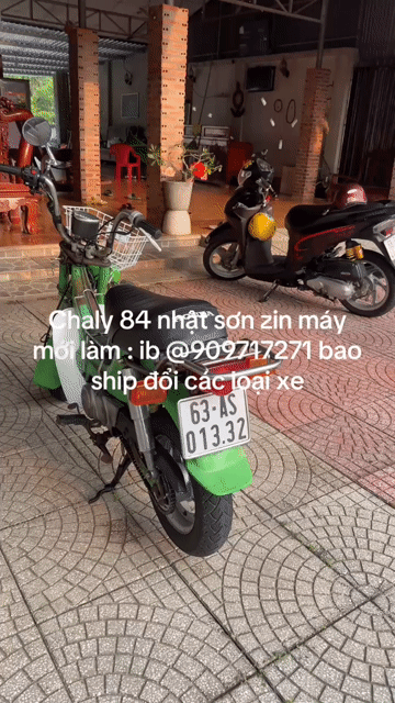 Honda Chaly 1984 Xanh Nhật sơn zin mới làm máy Bd. Mua bán Xe máy tại Huyện Dầu Tiếng Bình Dương được đăng bởi Đào Tấn hình 1