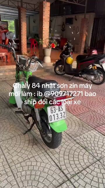Honda Chaly 1984 Xanh Nhật sơn zin mới làm máy Bd. Mua bán Xe máy tại Huyện Dầu Tiếng Bình Dương được đăng bởi Đào Tấn hình 1