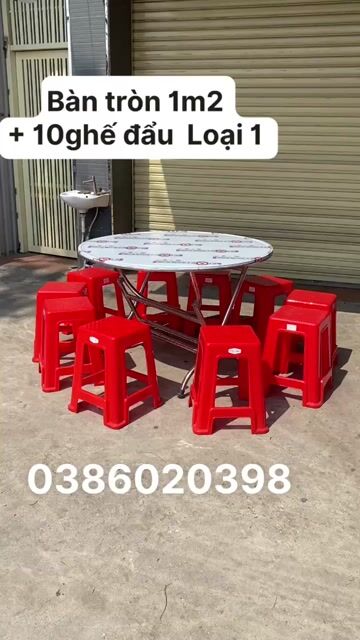 Bàn ăn tròn Kim loại inox 80cm - 1m4. Mua bán Bàn ghế tại Quận Tân Bình Tp Hồ Chí Minh được đăng bởi Maya hình 1