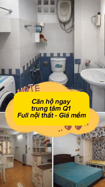 Cho thuê Căn hộ Chung cư Quận 1 Tp Hồ Chí Minh diện tích 40 m² giá 6,5 triệu/tháng
