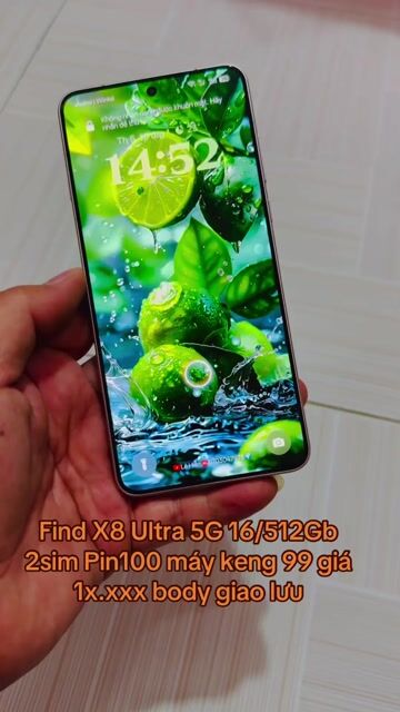 OPPO Find X8 Ultra 5G 16/512GB Hồng Pin 100% máy99. Mua bán Điện thoại tại Thành phố Mỹ Tho Tiền Giang được đăng bởi LH Max Dilys hình 1