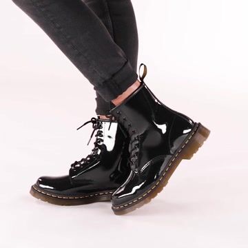 Womens Dr. Martens 1460 8-Eye Patent Boot - Pale Pink video thumbnail