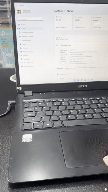 Acer Aspire 3 i3 Gen 10 8GB/256GB. Mua bán Laptop tại Huyện Đức Hòa Long An được đăng bởi Mai Lý hình 1