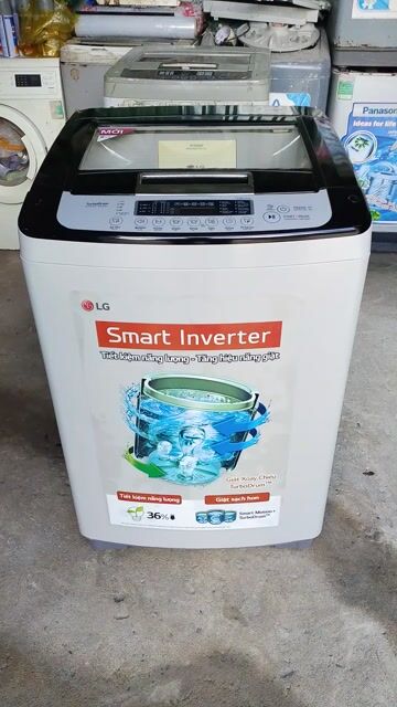 Máy giặt LG Smart Inverter 8.5 kg Trắng. Mua bán Máy giặt tại Quận 8 Tp Hồ Chí Minh được đăng bởi Điện Lạnh MT hình 1