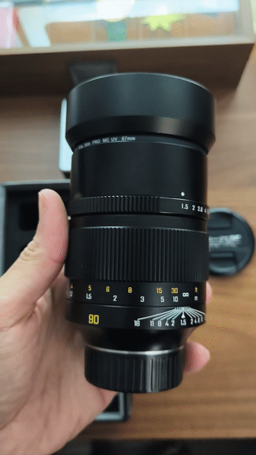 Ống kính Mitakon 90mm f1.5 Leica M Đen. Mua bán Máy ảnh, Máy quay tại Quận Thanh Khê Đà Nẵng được đăng bởi ‎Phan Duy Hào‎  hình 1