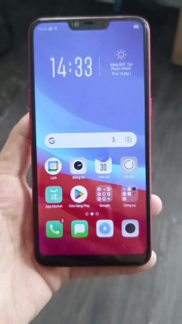 Oppo A3s Đỏ Nguyên bản. Mua bán Điện thoại tại Thành phố Thuận An Bình Dương được đăng bởi Duy Nguyen hình 1