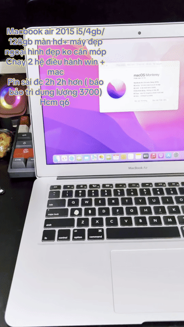 Apple Macbook Air i5 4GB/128GB 2015 Bạc. Mua bán Laptop tại Quận 6 Tp Hồ Chí Minh được đăng bởi Máy Tính Bảo Ngọc hình 1