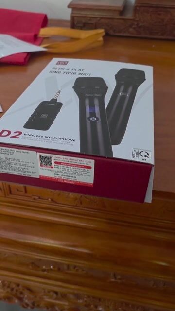 Micro karaoke Alpha Works D2 Đen. Mua bán Tivi, Âm thanh tại Huyện Dầu Tiếng Bình Dương được đăng bởi 9433 ken hình 1
