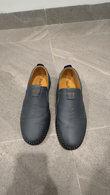 Giày da nam mềm không dây màu ghi size 42. Mua bán Giày dép tại Quận Long Biên Hà Nội được đăng bởi Đức Nguyễn hình 1