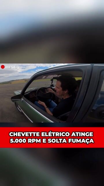 CHEVETTE ELÉTRICO ATINGE 5.000 RPM E SOLTA FUMAÇA