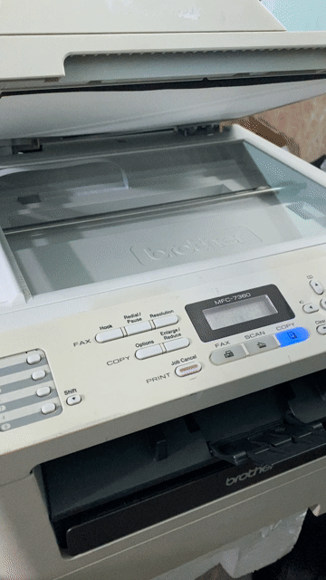 Máy in đa năng có in scan photo có adf tự động. Mua bán Đồ dùng văn phòng tại Thành phố Dĩ An Bình Dương được đăng bởi Nạp mực máy in hình 1