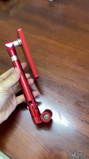 Gương chiếu hậu xe máy Kim loại Bạc Đỏ. Mua bán Phụ tùng xe tại Quận 12 Tp Hồ Chí Minh được đăng bởi Trang hình 1