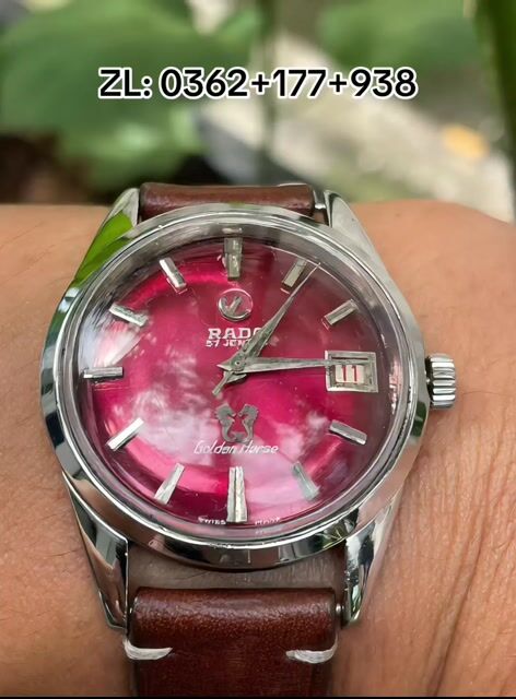 Đồng hồ Rado Golden Horse 57J Dây da Đỏ. Mua bán Đồng hồ tại Huyện Củ Chi Tp Hồ Chí Minh được đăng bởi Dang Quang hình 1