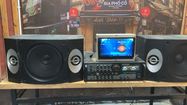 Bộ loa và amply bass 25 8 sò Đen. Mua bán Tivi, Âm thanh tại Huyện Hoài Đức Hà Nội được đăng bởi Đồ Cũ Minh Dương hình 1