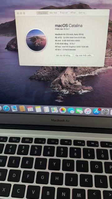Apple Macbook Air 2014 i5 4GB/128GB. Mua bán Laptop tại Quận Đống Đa Hà Nội được đăng bởi CỬA HÀNG T STORE ĐIỆN THOẠI LAPTOP HÀ NỘI hình 1
