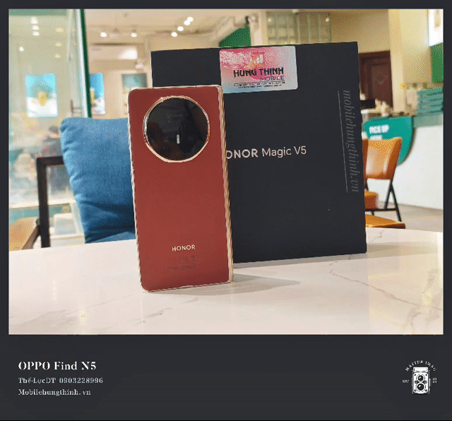 Honor Magic V5 16GB/512GB Đỏ hàng FPT full box. Mua bán Điện thoại tại Quận Hoàng Mai Hà Nội được đăng bởi mobilehungthinh hình 1