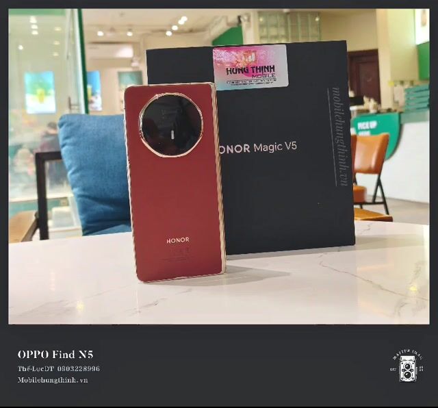 Honor Magic V5 16GB/512GB Đỏ hàng FPT full box. Mua bán Điện thoại tại Quận Hoàng Mai Hà Nội được đăng bởi mobilehungthinh hình 1