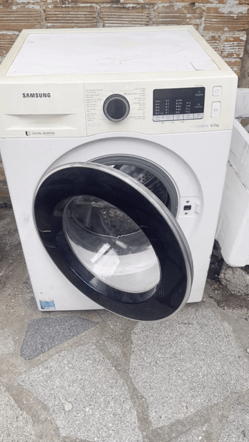 Máy giặt lồng ngang Samsung Inverter 8kg Trắng. Mua bán Máy giặt tại Thành phố Nha Trang Khánh Hòa được đăng bởi Mẹ 3 con House hình 1