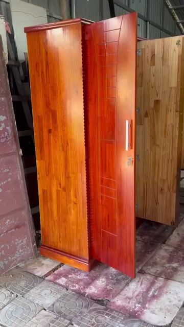 Thanh lý tủ gỗ tự nhiên 3 cánh 1m6x2m mới 90%