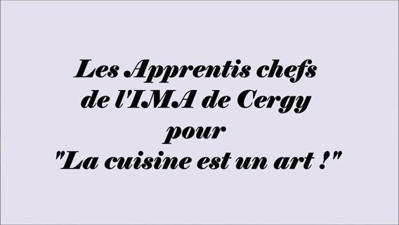 La cuisine est un art !