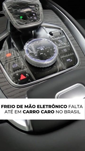 Freio de mão eletrônico falta até em carro caro no Brasil