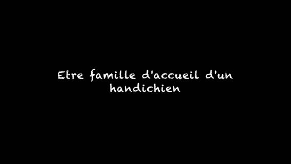 Etre famille d'accueil d'un handichien