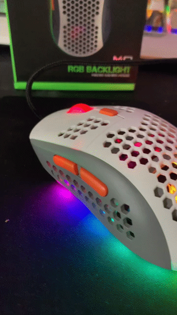 Chuột Ziyoulang M8 LED RGB Trắng Xám. Mua bán Phụ kiện (Màn hình, Chuột...) tại Quận Liên Chiểu Đà Nẵng được đăng bởi Shop thanh lý phụ kiện hình 1