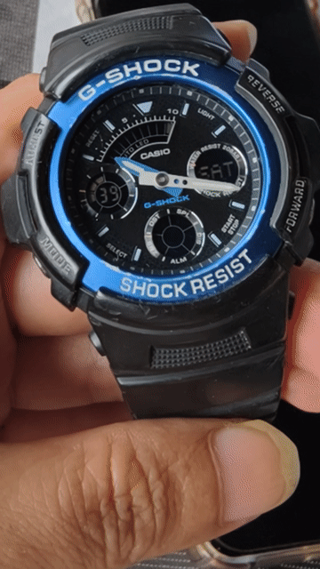 Casio G-Shock AW-591 Nam Đen, Xanh Nhựa, Nhôm. Mua bán Đồng hồ tại Thành phố Hải Dương Hải Dương được đăng bởi Trương Văn Hội hình 1