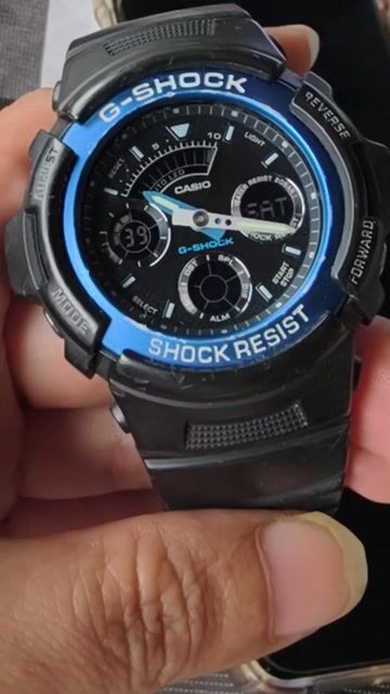 Casio G-Shock AW-591 Nam Đen, Xanh Nhựa, Nhôm. Mua bán Đồng hồ tại Thành phố Hải Dương Hải Dương được đăng bởi Trương Văn Hội hình 1