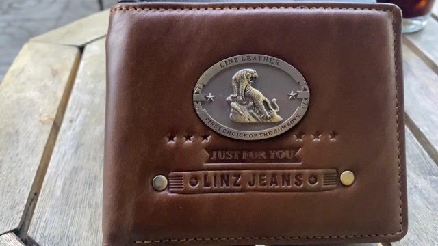 Ví da Linz Leather Da Nâu Nam. Mua bán Túi xách tại Thành phố Sóc Trăng Sóc Trăng được đăng bởi Shop Da Thật hình 1