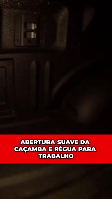 ABERTURA SUAVE DA CAÇAMBA E RÉGUA PARA TRABALHO #caminhonete
