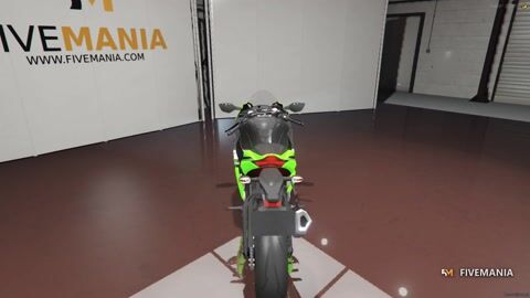 FIVEM Kawasaki ZX-10R | Realistic Sport Bike [Unbadged] Add-On | Working Lights | Optimized | Fivem Ready | High Quality — video preview
