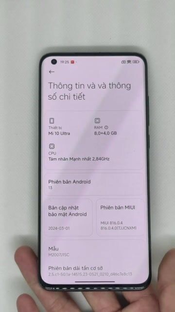 Xiaomi Mi 10 Ultra 128g bản đặc biệt, đẹp 99%. Mua bán Điện thoại tại Quận Thanh Xuân Hà Nội được đăng bởi Đỗ Mạnh Nhuận hình 1