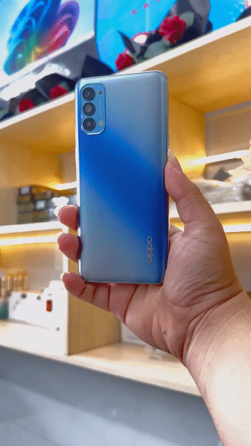 Oppo Reno 4 8+5GB/128GB Xanh. Mua bán Điện thoại tại Quận Ninh Kiều Cần Thơ được đăng bởi Greenskytech hình 1