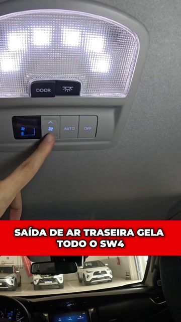 Saída de ar traseira gela todo o SW4